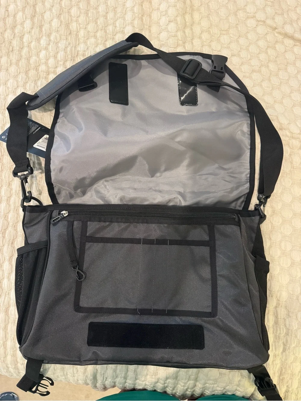 Nike Athrex Black Gray Messenger Bag